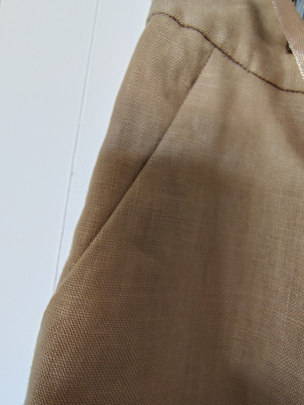 Lauren Ralph Lauren Tan Linen Blend Dress Pants Size 12 - Picture 5 of 13